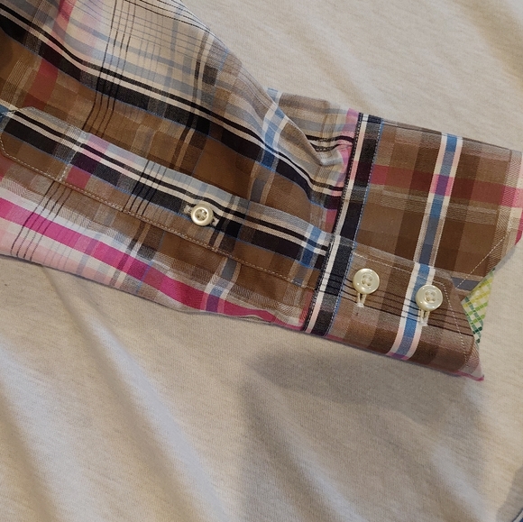 THOMAS DEAN Plaid Button Down Shirt - Picture 3 of 10